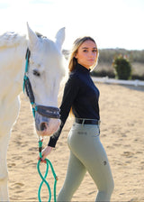 Olive EQ breeches knee grip