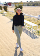 Olive EQ Breeches full grip