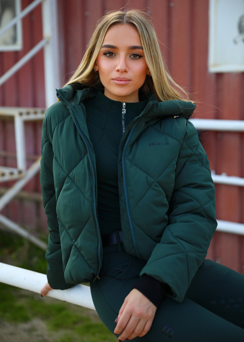 Dark green winter coat